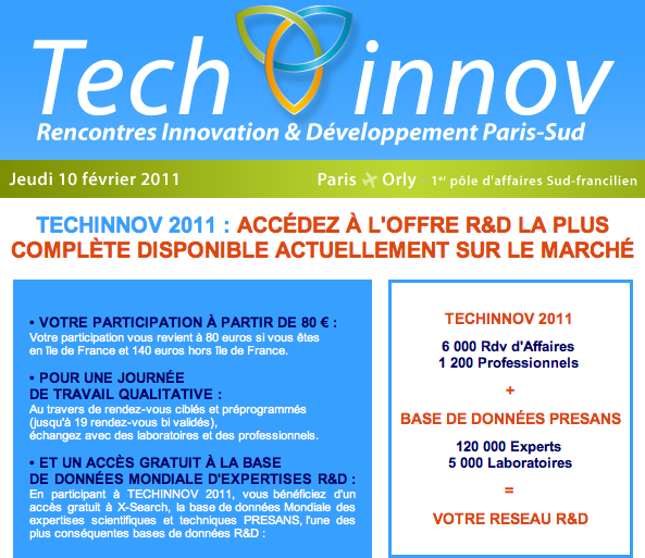 PRESANS partenaire de Techinnov 2011