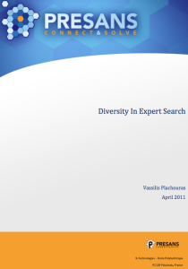 Diversity In Expert Search