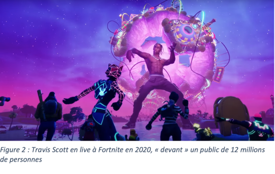 Travis Scott en live à Fortnite en 2020